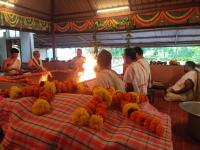Sharadiya Navaratri 2020 Day 9 (25.10.2020) – Karla –  Samuhika Chandika Homa on behalf  of KDPT and Yajamana-s